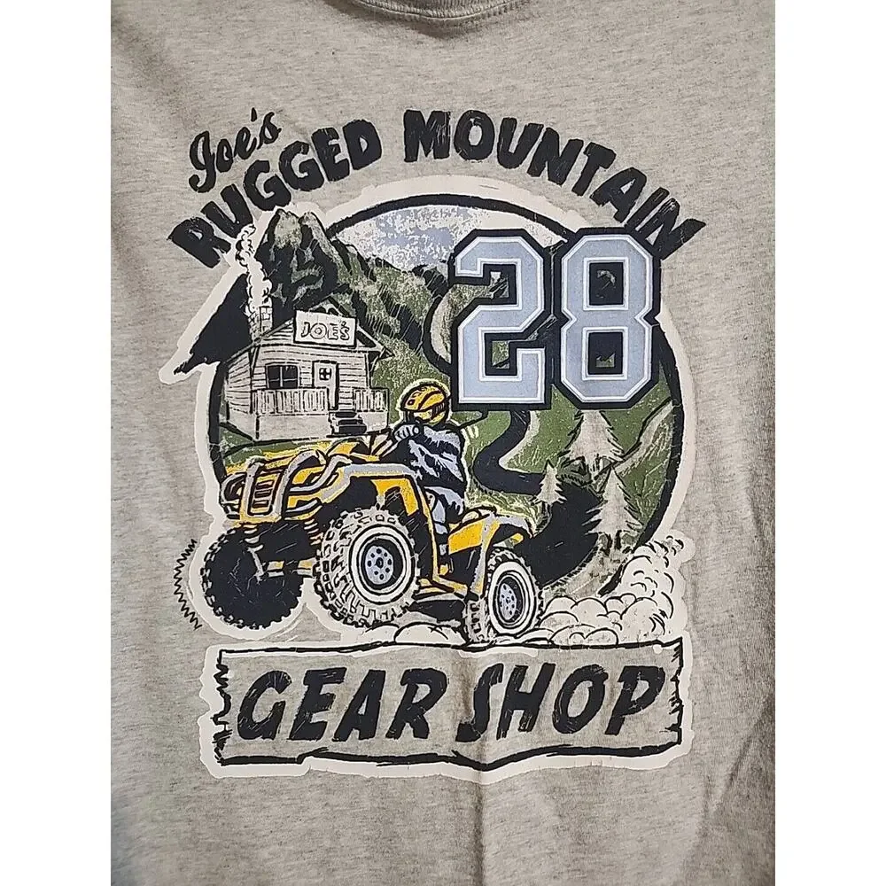 OshKosh B'Gosh Joe's Rugged Mountain Long Sleeve 4-Wheeler Boys Youth sz 10